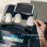 Siemens EQ900 TQ903D03 Macchina per caffè espresso automatica, Controllo app, Display touch intuitivo, Modalità Barista, AromaBoost, Riduzione del rumore, Macinacaffè Premium, Pulizia automatica a vapore, 1500 W, Acciaio inossidabile