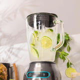 Robot da cucina Cecotec Power Black Titanium 2200MAX Smooth, 2200 W Maximale Leistung, 6 Klingen Aus Edelstahl, Funzione Ice Crush, Funzione Turbo e Smoothie, Funzione Autoclean Kitchen Naty Shop