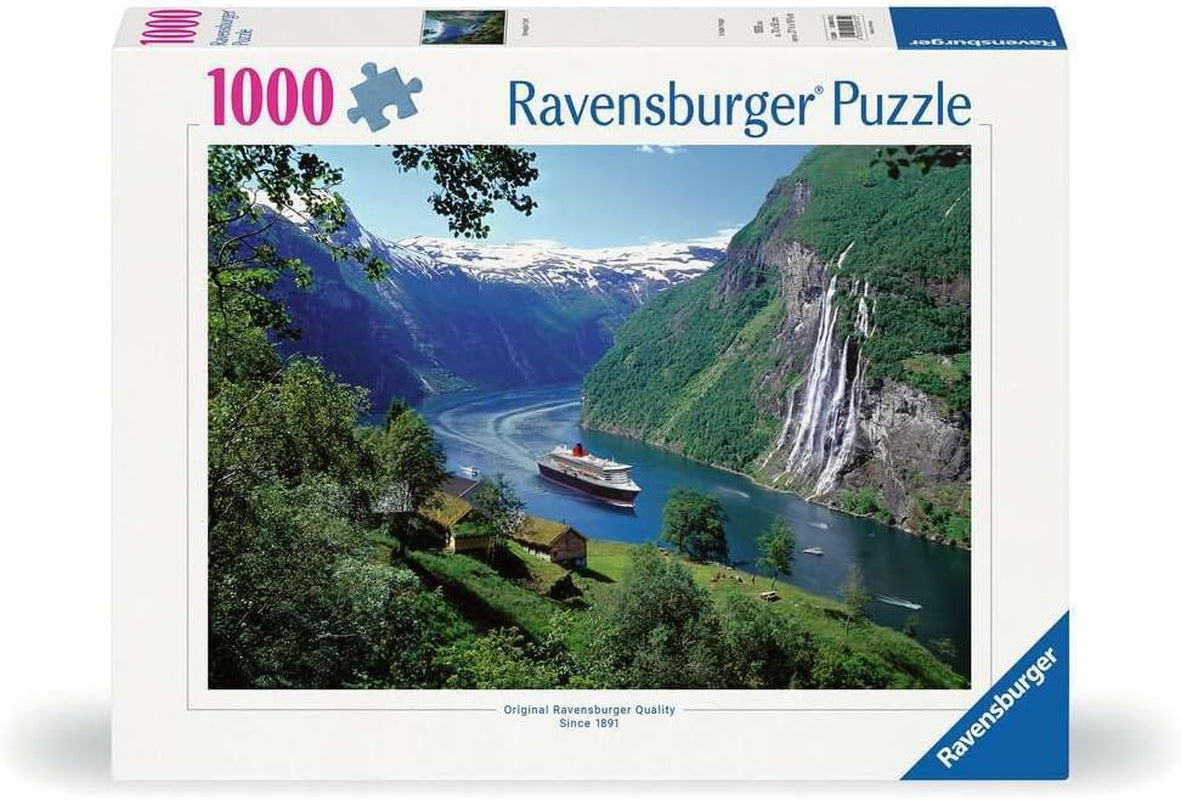 Ravensburger Puzzle 12000475 - Fiordo Norvegese - Puzzle da 1000 pezzi per adulti e bambini dai 14 anni, Puzzle con paesaggi norvegesi Puzzle Naty Shop Nuovo design