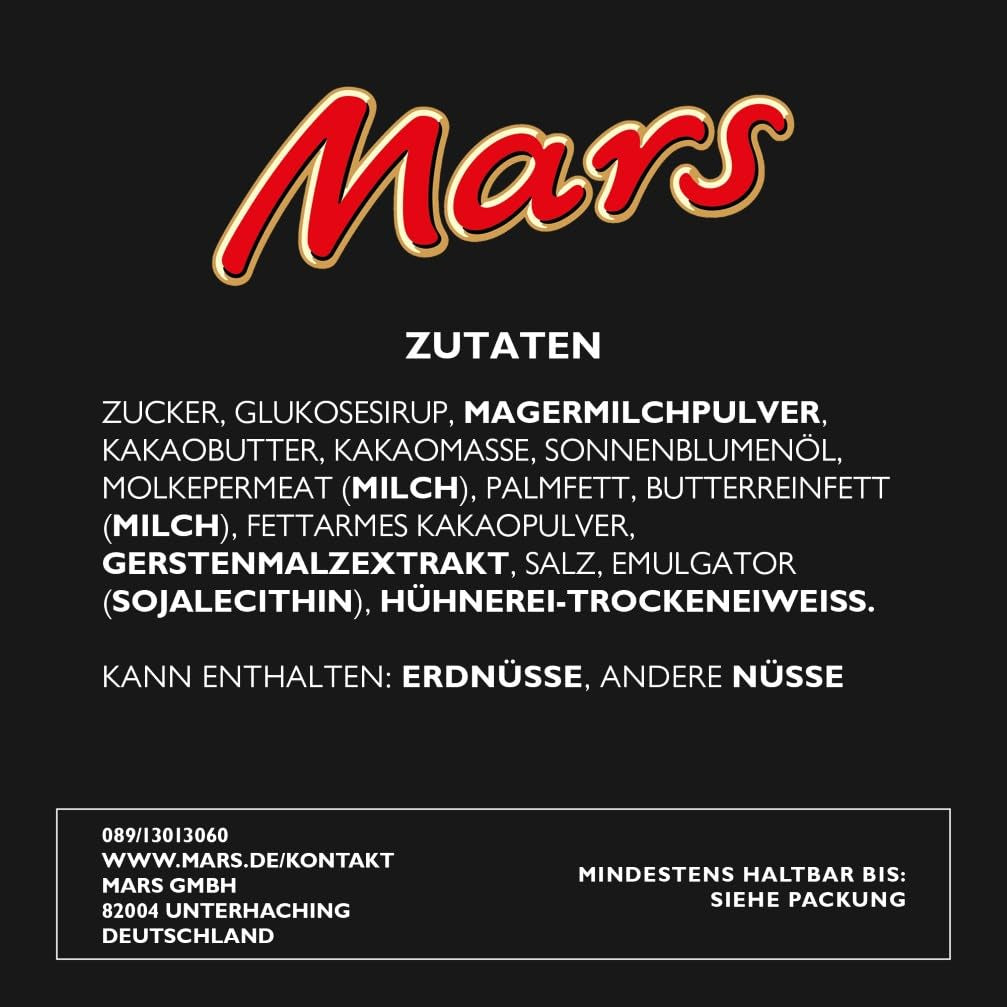 Barrette di cioccolato Mars, caramello, cioccolato, 1 confezione da 5 barrette (1 x 225 g)