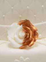 Colorante alimentare commestibile Sugarflair Lustre Blush Rose Gold - Polvere commestibile brillante per torte, muffin, cioccolato, pasticcini, dessert, gelati, bevande, cocktail e altro - 4g