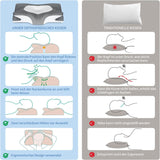 IDEA Cuscino Cuscino Memory Foam, Cuscino ergonomico Cuscino ortopedico per dolori al collo, Cuscino per dormire per dolori laterali della schiena e addominali, Cuscino per il collo Cuscino antirussamento per adulti Cuscini ortopedici cervicali Naty Shop