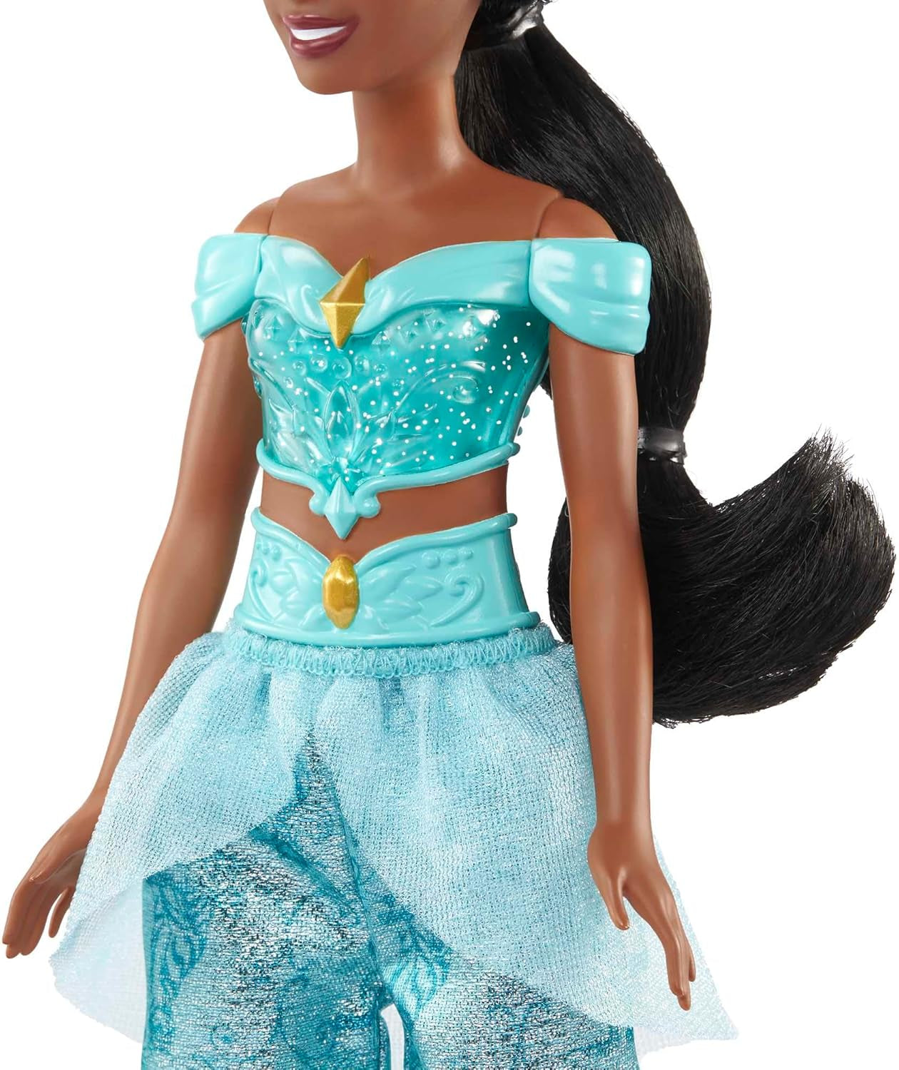 Mattel Disney Princess Toy Jasmine Fashion Bambola mobile con vestiti scintillanti e accessori Regalo ispirato ai film Disney per bambini HLW12 Naty Shop Dolls
