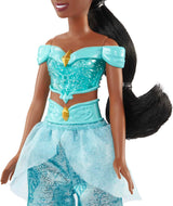 Mattel Disney Princess Toy Jasmine Fashion Bambola mobile con vestiti scintillanti e accessori Regalo ispirato ai film Disney per bambini HLW12 Naty Shop Dolls