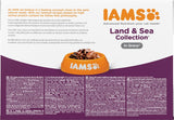 IAMS Delights Collezione Land & Sea Cibo umido per gatti - Assortimento di carne e pesce Multipack in salsa, Cibo umido per gatti da 1 anno in su, 12 x 85 g