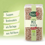 BIOASIA Bio Mie Noodles, a base di cereali integrali, facili e veloci da preparare (1 x 250 g)