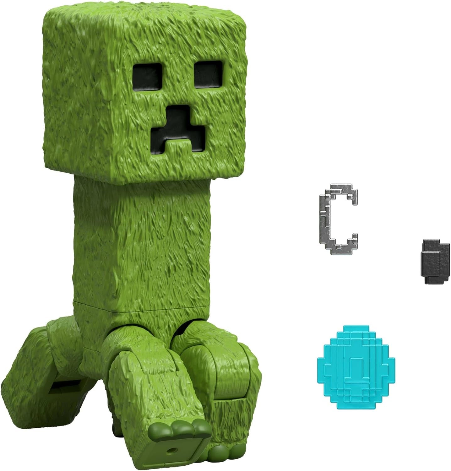 Mattel Minecraft Story Set con 4 action figure e 3 accessori Incontri nell'Overworld Set Minecraft Giocattolo da collezione ispirato al film JFR70 Action Figure Naty Shop Creeper