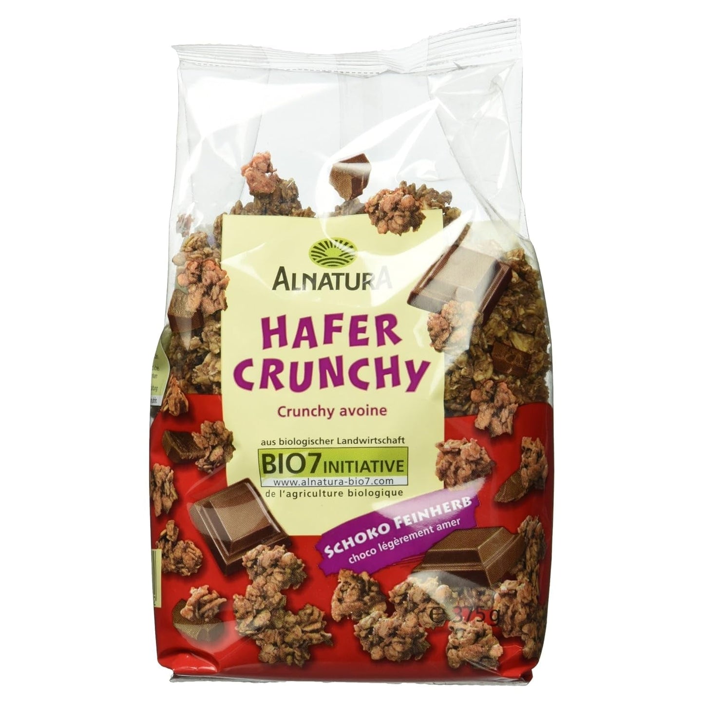 Gallette croccanti d'avena con cioccolato biologico, 375g