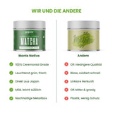 Monte Nativo Ceremonial Matcha Powder (40g) - perfetto per tè matcha, latte macchiato e frullati - tè verde dal Giappone - grado cerimoniale, in scatola di metallo - puro al 100%, senza glutine, macinato finemente