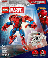 LEGO Marvel Spider-Man Mech vs. Anti-Venom - Giocattolo da supereroe con 2 minifigure - Action figure con braccia, gambe e dita mobili - Regalo per ragazzi e ragazze dai 6 anni in su 76308 Besuche den LEGO-Store Building Sets