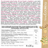 Scrapcooking - Set di 4 matite colorate al cioccolato natalizio - Marrone, Bianco, Verde e Rosso - Colorante commestibile - Colorante alimentare per scrivere - Scrivi e disegna su dessert, torte e biscotti - 7060