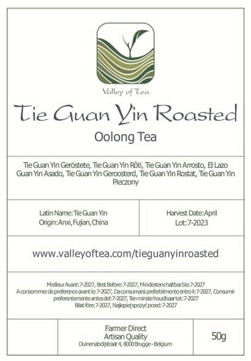 Tè Oolong Tie Guan Yin - Tè blu tostato Ti Kuan Yin China - Tè cinese Wu Long Tieguanyin - Tè blu Tè Olongh Tè Olongo