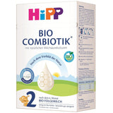 HiPP 2 Organic Combiotik (4 x 600g), latte di proseguimento dopo 6 mesi, con amido, fermenti lattici naturali, GOS, Omega-3 (DHA, ALA), della migliore qualità biologica