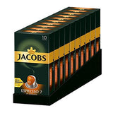 Jacobs Kaffeekapseln Espresso Classico, Intensität 7/12, 10 x 10 Getränke, Nespresso* compatibile Kaffee Kapseln, 100 Kapseln
