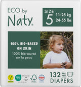 Pannolini Eco Eco by Naty Baby Eco Pannolini - pannolini biologici premium, ecologici, realizzati con materiali a base vegetale, ideali per la pelle sensibile del bambino (taglia 5 - 80 pezzi)
