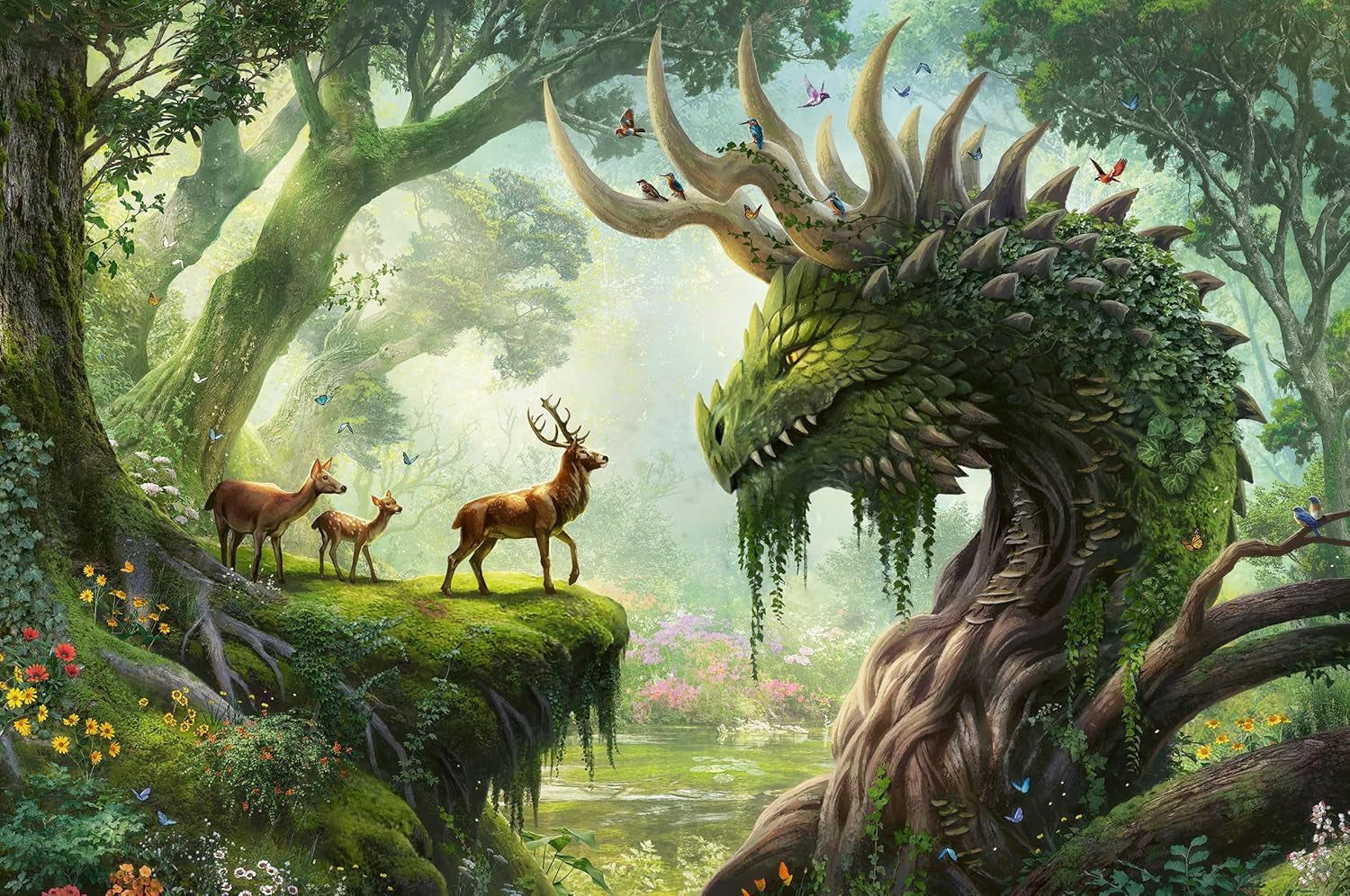 Ravensburger Puzzle 12000808 - Il Drago della Foresta si Risveglia - Puzzle da 3000 Pezzi per Adulti 14+ Puzzle Naty Shop Titolo predefinito