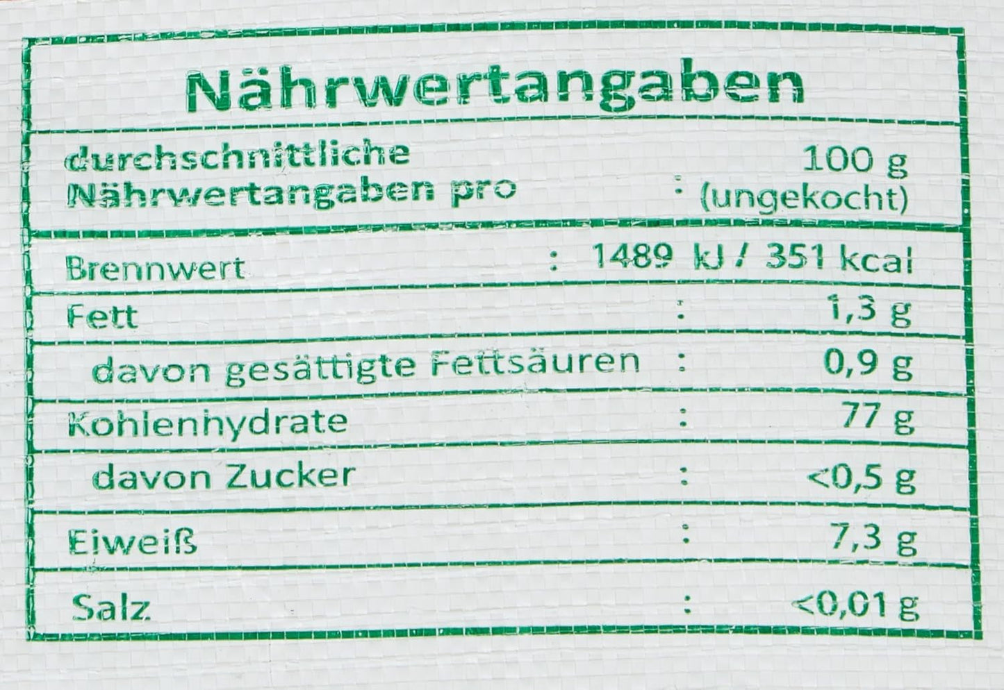 Riso fragrante a chicco lungo 100%, 1 confezione (1 x 22,7 kg)