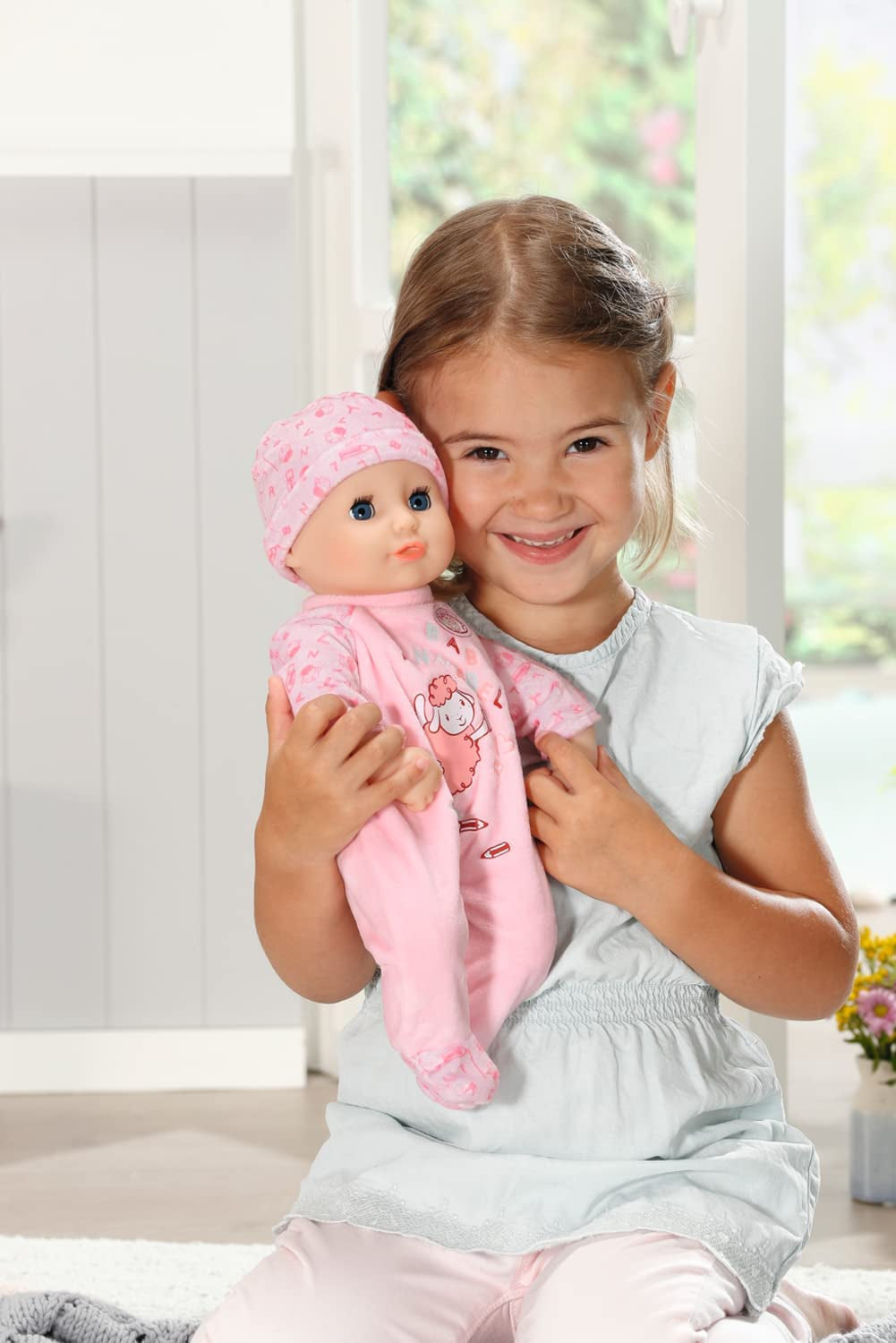 Annabell Piccola bambola morbida Annabell 36 cm, con corpo di stoffa e occhi assonnati, 36 cm, 709870 Zapf Creation