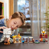 LEGO Minecraft Ghast Balloon Attack - Giocattolo da giocatore per bambini - Set di costruzione del videogioco con casa, pollo e Golem - Articoli di film per ragazzi 10+ - 21273 Set di costruzione Beuche den LEGO-Store