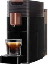 Macchina per caffè espresso con capsule K-FEE ONE per caffè, tè e cacao | Espresso compatto | Riscaldamento rapido | Serbatoio dell'acqua da 0,8 l | 19 battute | Rame nero | Vincitore del test Stiftung Warentest 2023