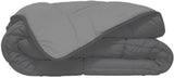 Poyet Motte Calgary Copripiumino Poliestere Acciaio/Argento, Poliestere, Acciaio/Argento, 220X160X1 Cm Piumini e Trapunte Naty Shop 260X240X1 cm
