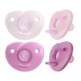 Philips AVENT Soothie - Succhietto senza BPA per bambini da 0 a 6 mesi, rosa/rosa chiaro (modello SCF099/22)