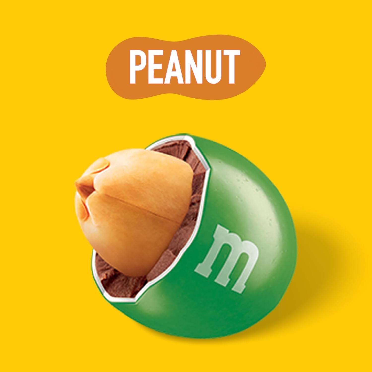 M&M's Confezione sfusa di cioccolato alle arachidi 24 x 45 g di lenticchie al cioccolato aromatizzate alle arachidi regalo al cioccolato (1080 g) ideali come dolcetto a tema calcistico