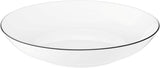 Servizio tavola Seltmann Weiden 001.737148 Lido - 6 Piatti Piani + 6 Sottopiatti - 12 Pezzi - Black Line