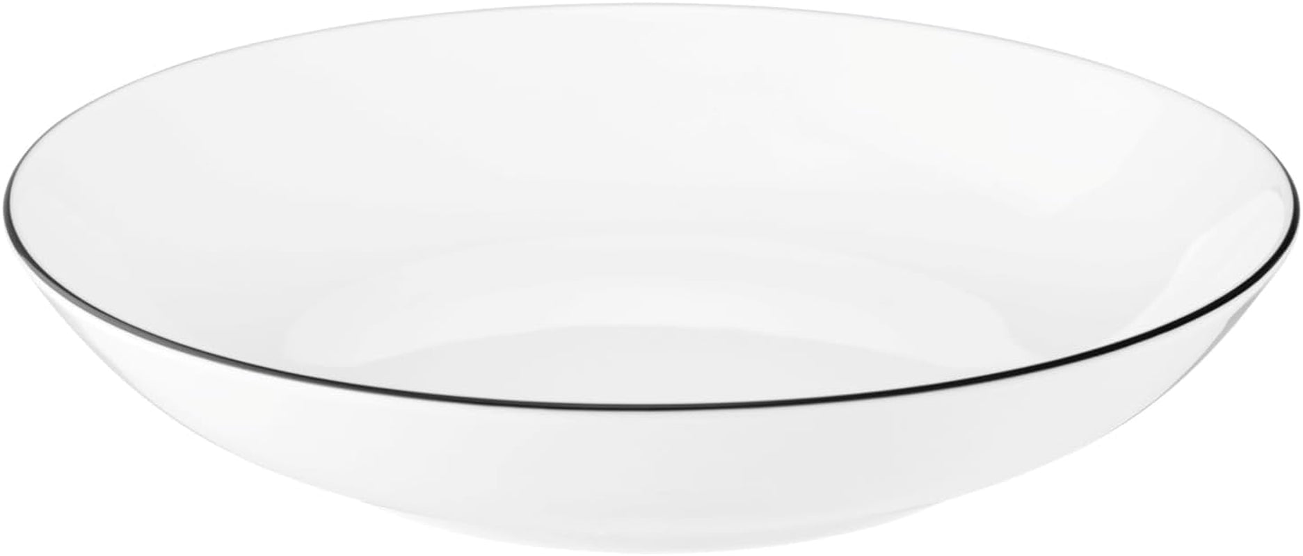 Servizio tavola Seltmann Weiden 001.737148 Lido - 6 Piatti Piani + 6 Sottopiatti - 12 Pezzi - Black Line