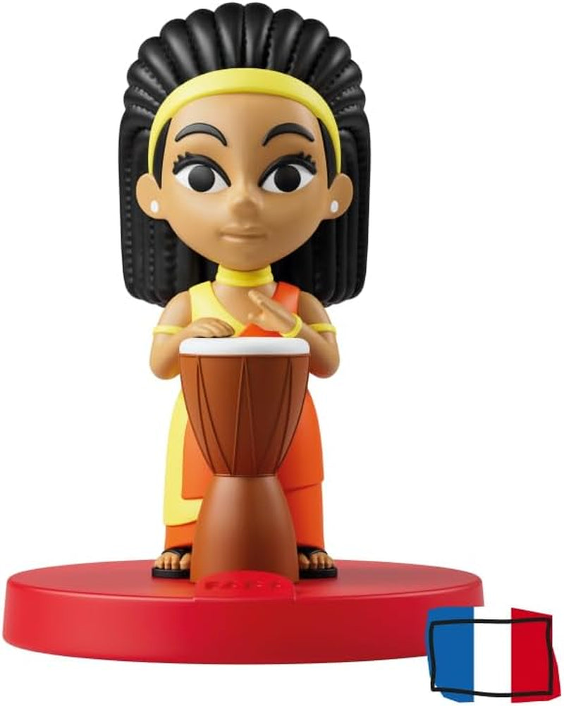 Figura sonora - Musica africana: carattere sonoro per narratori, incl. 1x figura sonora, istruzioni per l'uso, adatto a Little Kid, Kid, dimensioni: 5x5x6,5 cm Jucarii Bebe Naty Shop Titolo predefinito