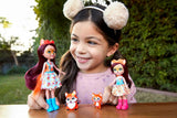 Enchantimals HCF81 - Felicity Fox e la sua sorellina (circa 15 cm e circa 10 cm) e 2 figure di animali, gonna staccabile e accessori, ottimo regalo per bambini dai 3 anni in su