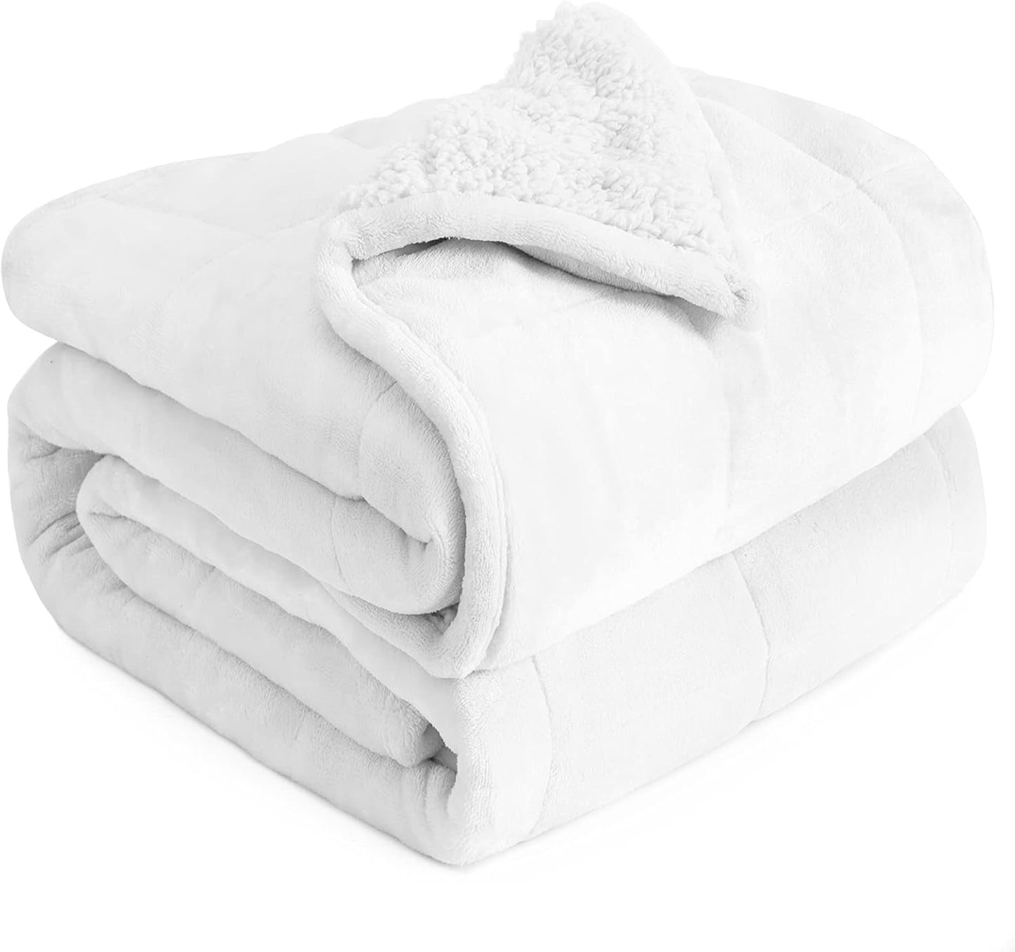 Coperta ponderata Cottonblue 6,8 kg Queen Size Flanella Shaggy Sherpa Coperta ponderata per adulti Comode coperte ponderate per piumoni pesanti lenitivi e rilassanti 152,4 x 203,2 Naty Shop Trapunte e trapunte Biancaneve 48 x 72 15 libbre