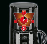Macchina per caffè espresso Braun KF 47 BK - Macchina per caffè espresso con filtro e caraffa in vetro per caffè filtro classico, caffè aromatico grazie al sistema OptiBrew, sistema antigoccia, spegnimento automatico, nero