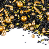 Super Streusel, Gold Rush Gold Black Sprinkle Decorazione Naty Shop