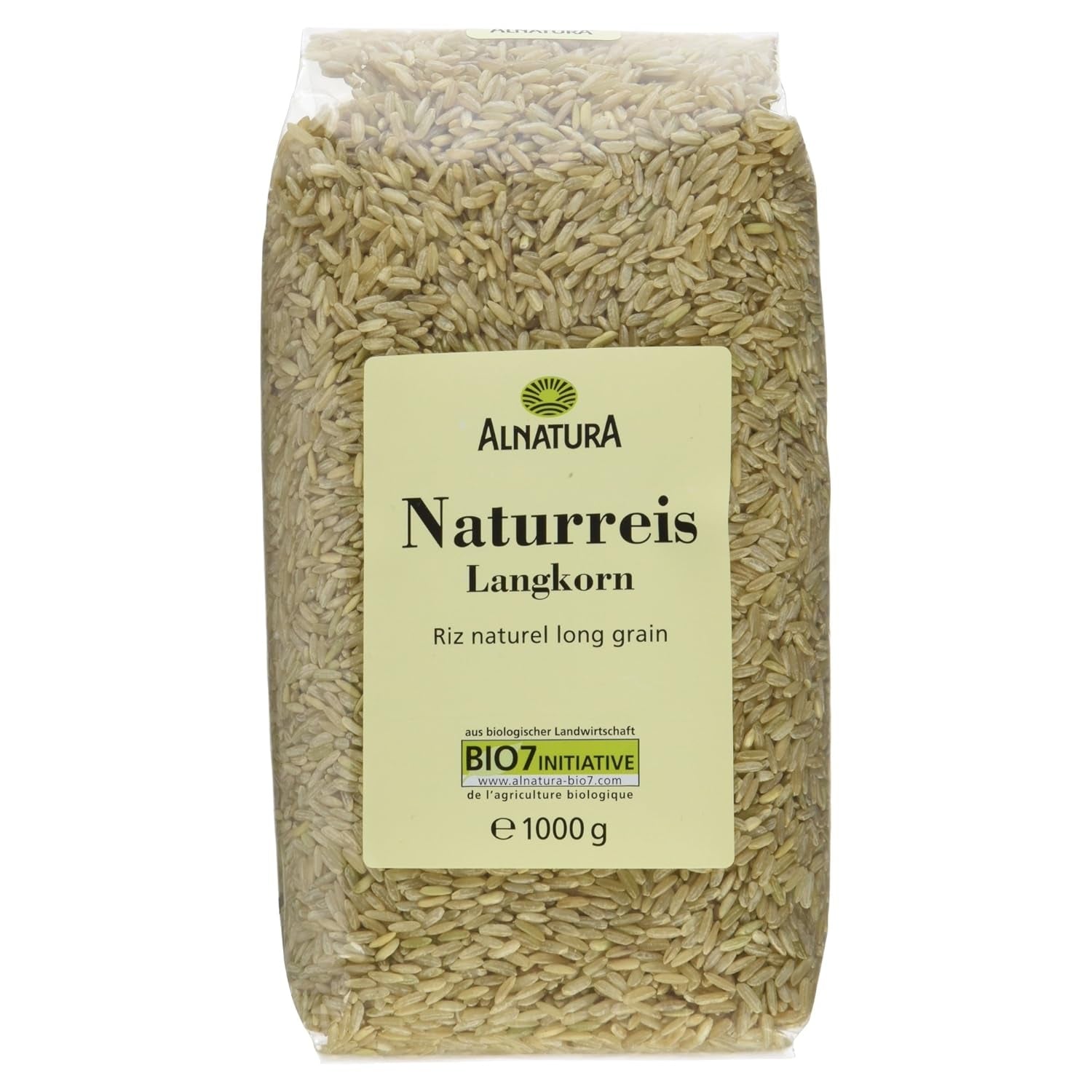 Riso integrale biologico a grani lunghi Confezione da 6 (6 x 1 kg)