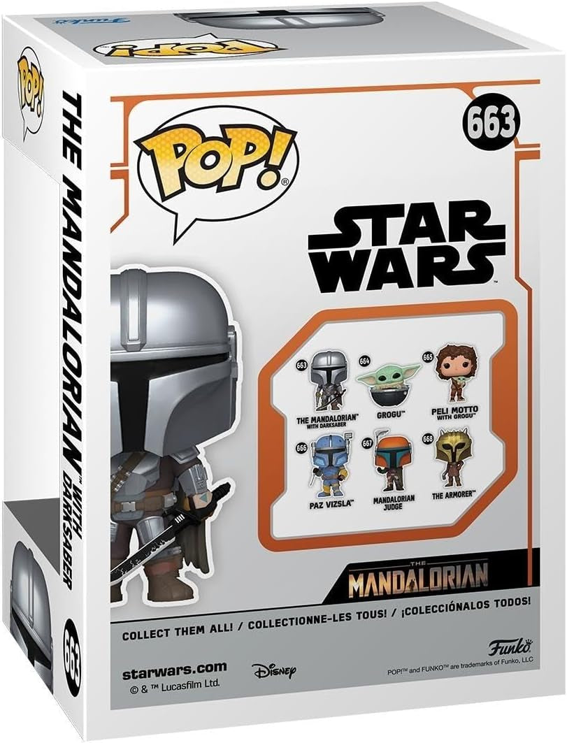 FunkoPop! Vinile: Star Wars: The Mandalorian S9 - Figura da collezione in vinile - Idea regalo - Prodotti ufficiali - Giocattolo per bambini e adulti - Fan della TV - Figura modello per collezionisti ed esposizioni Action figure Naty Shop