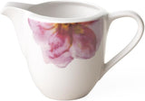 Villeroy & Boch - Rose Garden Tazza da latte, 280 ml, porcellana Premium, bianco/rosa