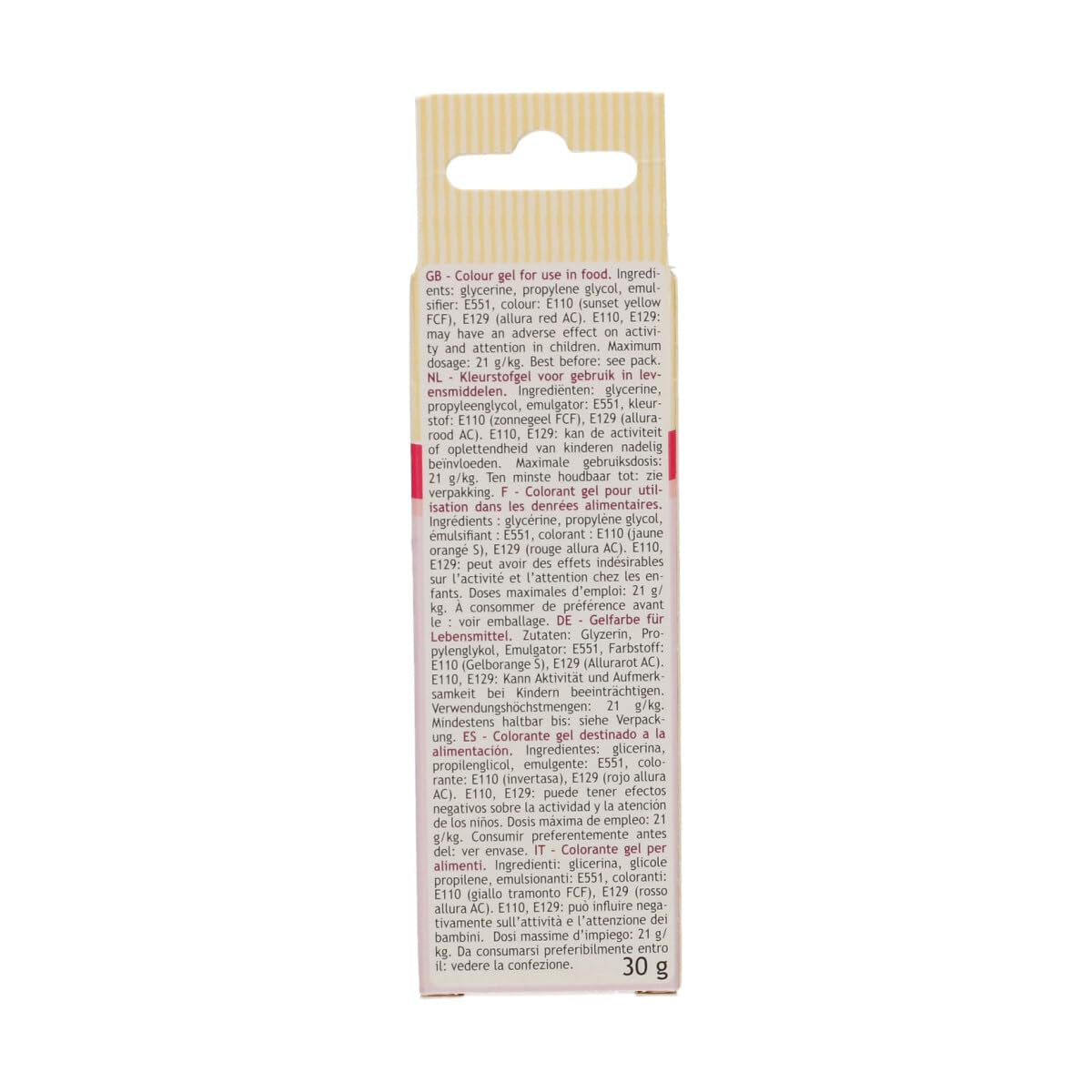 Colorante alimentare Funcakes Peach Gel: colorante alimentare altamente concentrato per pasta, panna, fondente e marzapane. Dosaggio facile. Una sola goccia per creare colori vivaci. Halal. 30 g.