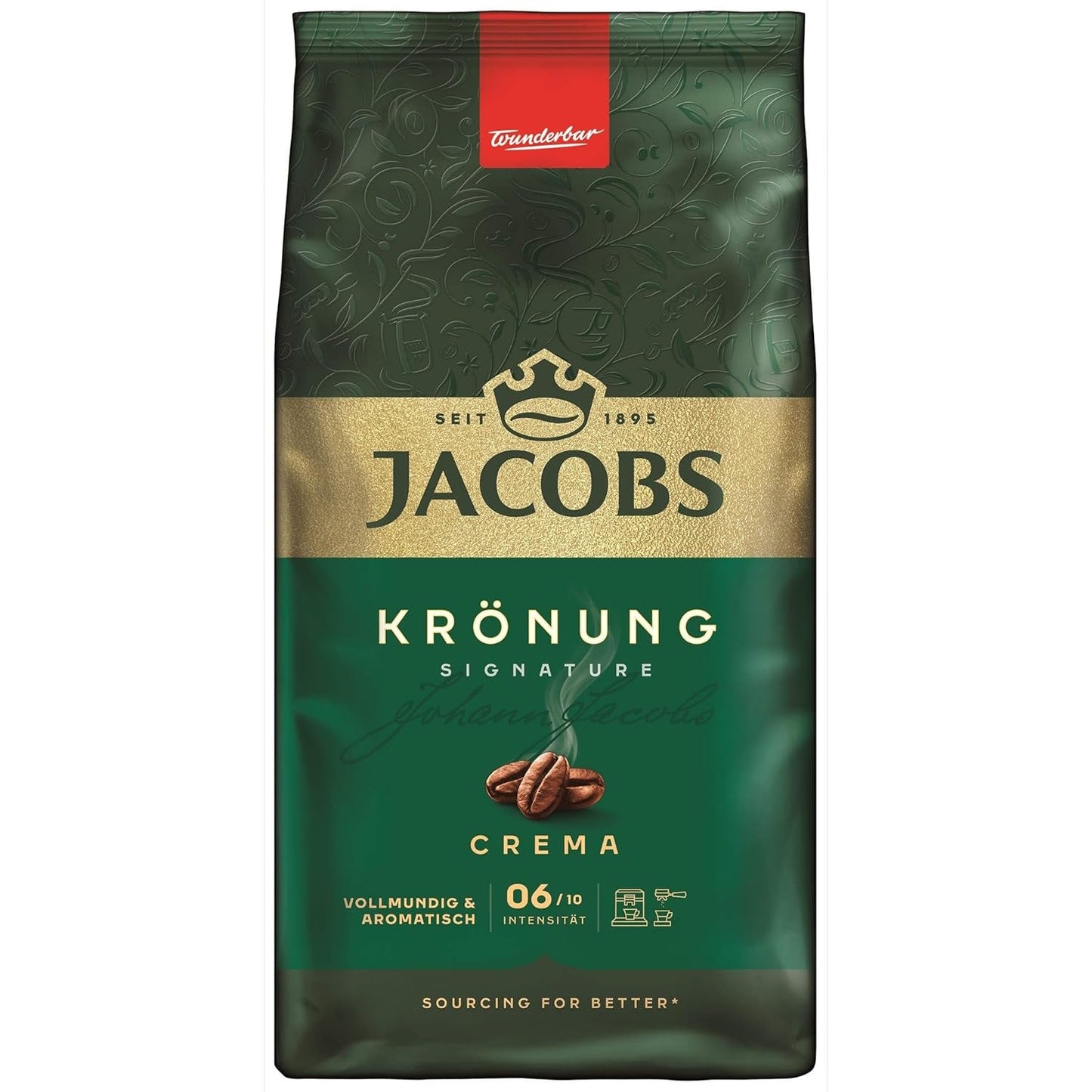 Jacobs Krönung Cream, caffè in grani interi, confezione da 4 (4 x 1000 g)