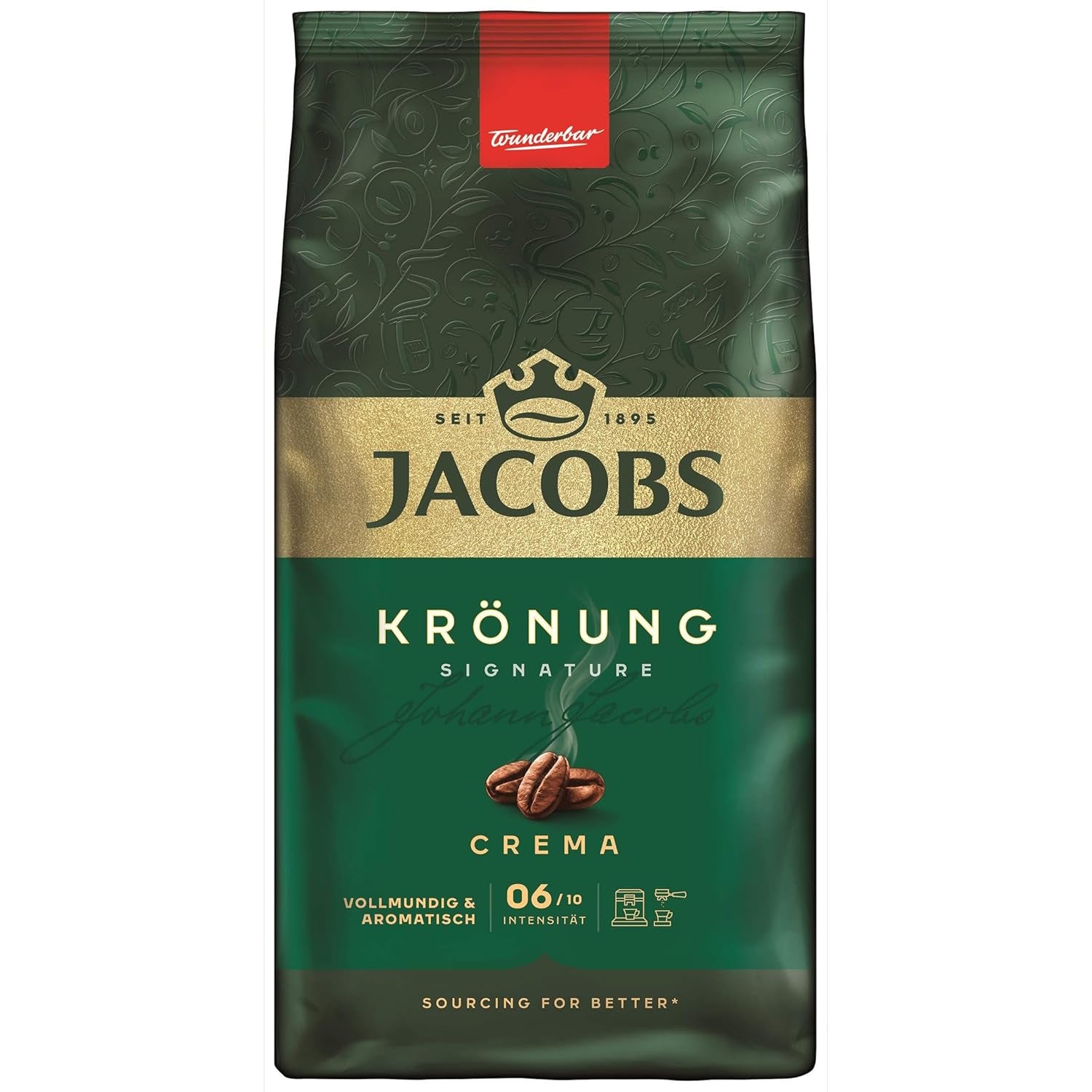 Jacobs Krönung Cream, caffè in grani interi, confezione da 4 (4 x 1000 g)