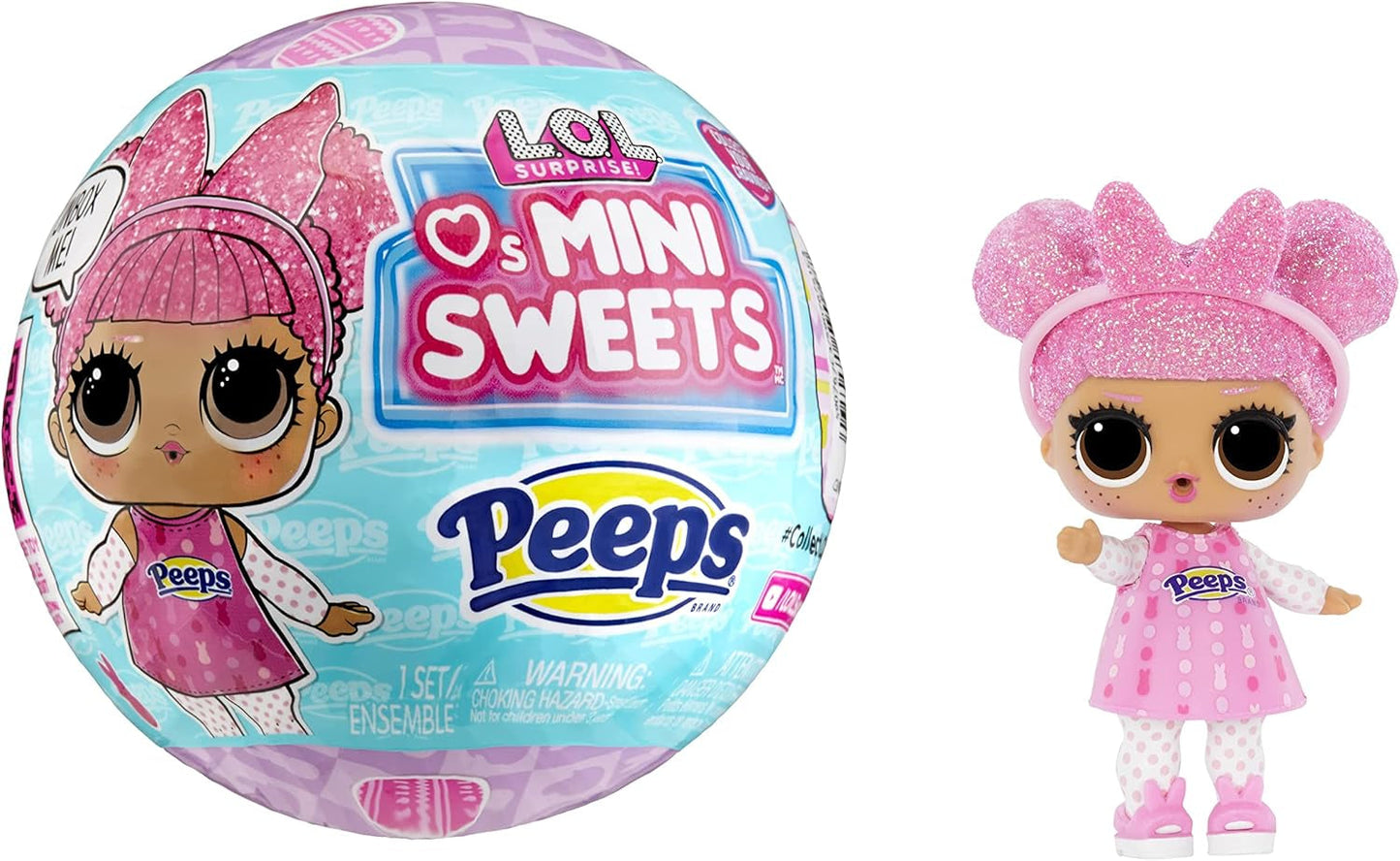 LOL. Sorpresa! Loves Mini Sweets Peeps - Cute Bunny - Limitierte Auflage mit Frühlingsthema - Sammlerpuppe mit 7 Überraschungen - Für Mädchen, Jungen und Sammler ab 4 Jahren