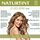 CC Cream tinta naturale. Maschera per capelli senza risciacquo. Per capelli secchi e danneggiati. Ripara e idrata. Ingredienti naturali al 96%. Maschera per capelli Naty Shop da 200 ml