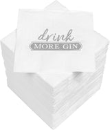 Tovaglioli da cocktail HEKU 'Schön Dass Du Da Bist', 3 strati, 25X25Cm, 150 pezzi I Design elegante I Ideale per festeggiamenti I Praticamente confezionato