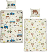 Skybrands Kinder Bettwäsche Tiere 135X200 Bauernhof Kinderbettwäsche Bagger Traktor Baumwolle Kinderbettwäsche 2Tgl. Titolo predefinito del negozio Für Jungen Und Mädchen Naty