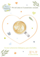 Mama's Coffee Pleasure®binky - Cremoso in grani di caffè espresso decaffeinato - decaffeinizzazione naturale con CO² - leggermente tostato a tamburo in Italia - ideale durante e dopo la gravidanza