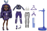 Bambola Arcobaleno di Alta Moda - Kristal Bailey - Bambola Indaco con 2 Abiti Deluxe - Include Accessori per Bambole Serie 2 e Supporto - Ottimo Regalo per Bambini e Collezionisti dai 6 Anni in su