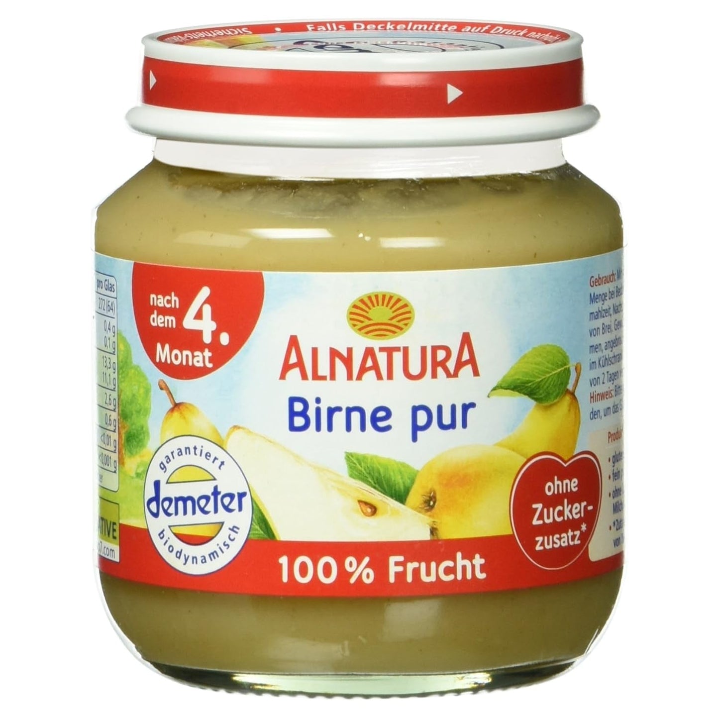 Bio Birne pure, nach dem 4. Monat, 125g
