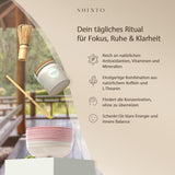 Shinto - Tè Matcha biologico "Oro" - Polvere di tè verde di grado cerimoniale - Certificato JAS e EU BIO - Ombreggiato e raccolto a mano - Importazione diretta da Uji, Giappone - 30g