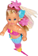 Simba 105733318 - Evi Love Swimming Sirena, Evi come una sirena, Sa nuotare bene, Con figura di pesce, Bambola da vestire, 12 cm, Per bambini dai 3 anni in su Dolls Naty Shop Titolo predefinito
