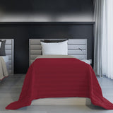 Coperta Estiva in Lino Italiano, Ignifuga, Microfibra, Bicolore, Bordeaux/Grigio Chiaro, 170 X 270 cm Trapunte e Trapunte Naty Shop Default Title
